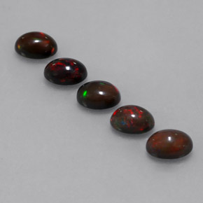 2,71 ct natürliche mehrfarbiger Schokoladenopal-Edelsteine, Oval Schliff, Lichtdurchlässig