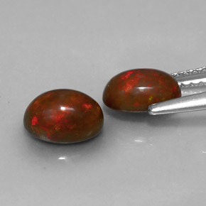  ct natürliche mehrfarbiger Schokoladenopal-Edelsteine, Oval Schliff, Lichtdurchlässig