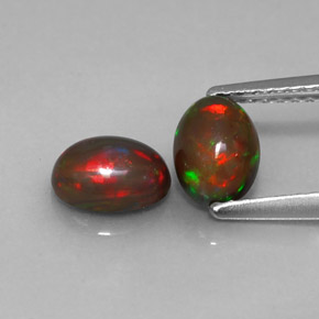  ct natürliche mehrfarbiger Schokoladenopal-Edelsteine, Oval Schliff, Lichtdurchlässig