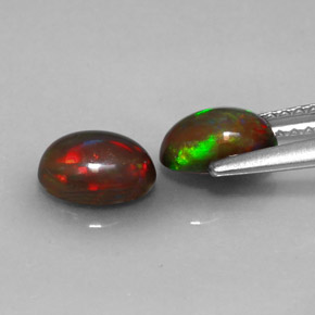  ct natürliche mehrfarbiger Schokoladenopal-Edelsteine, Oval Schliff, Lichtdurchlässig