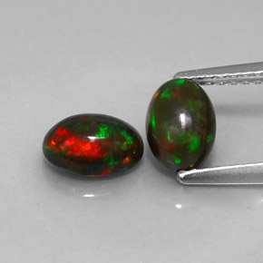  ct natürliche mehrfarbiger Schokoladenopal-Edelsteine, Oval Schliff, Lichtdurchlässig