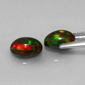  ct natürliche mehrfarbiger Schokoladenopal-Edelsteine, Oval Schliff, Lichtdurchlässig