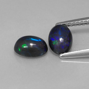 ct natürliche mehrfarbiger Schokoladenopal-Edelsteine, Oval Schliff, Lichtdurchlässig