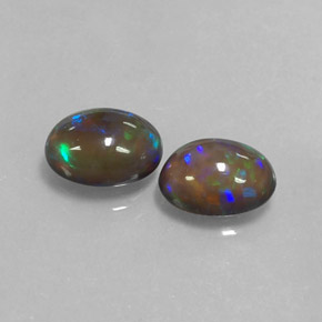  ct natürliche mehrfarbiger Schokoladenopal-Edelsteine, Oval Schliff, Lichtdurchlässig