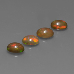  ct natürliche mehrfarbiger Schokoladenopal-Edelsteine, Oval Schliff, Lichtdurchlässig