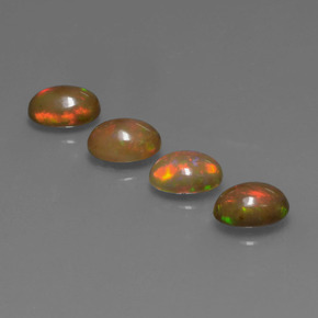  ct natürliche mehrfarbiger Schokoladenopal-Edelsteine, Oval Schliff, Lichtdurchlässig