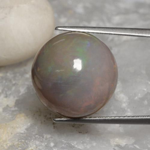 9,17 ctw natürlicher Mehrfarbig Schokoladenopal, Rund Schliff, Lichtundurchlässig