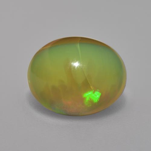 2,95 ctw natürlicher mehrfarbiger Schokoladenopal, Oval Schliff, Lichtdurchlässig
