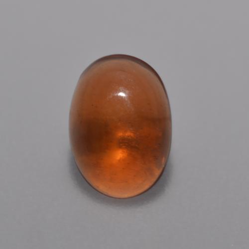 0,36 ctw natürlicher orangefarbener Schokoladenopal, Oval Schliff, Transparent
