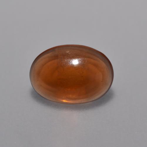 0,36 ctw natürlicher orangefarbener Schokoladenopal, Oval Schliff, Transparent