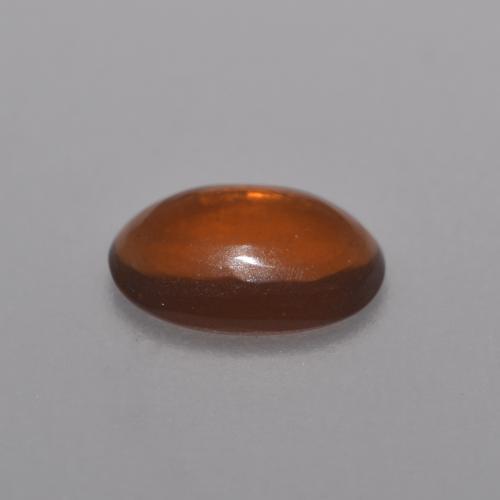 0,36 ctw natürlicher orangefarbener Schokoladenopal, Oval Schliff, Transparent
