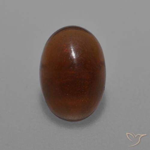 0.43ct Natürlicher Mehrfarbig Schokoladenopal, Oval, Lichtdurchlässig