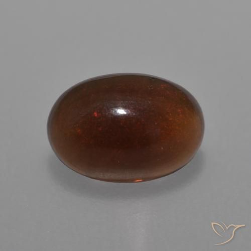 9,17 ctw natürlicher Mehrfarbig Schokoladenopal, Oval, Lichtdurchlässig