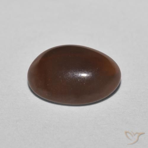 9,17 ctw natürlicher rötlich-braun Schokoladenopal, Oval, Lichtdurchlässig
