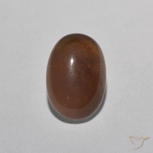 0.49ct Natürlicher Mehrfarbig Schokoladenopal, Oval, Lichtdurchlässig