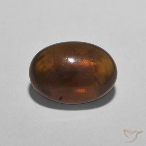 0.52ct Natürlicher Mehrfarbig Schokoladenopal, Oval, Lichtdurchlässig