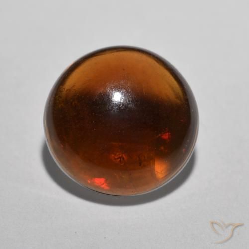 0.84ct Natürlicher Mehrfarbig Schokoladenopal, Runden, Lichtdurchlässig