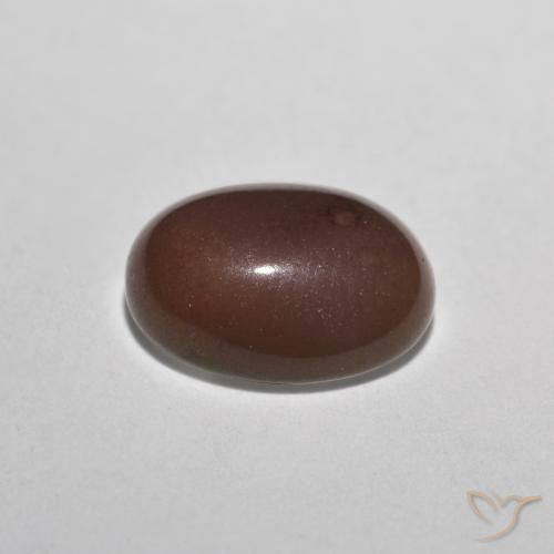 9,17 ctw natürlicher Mehrfarbig Schokoladenopal, Oval, Lichtdurchlässig
