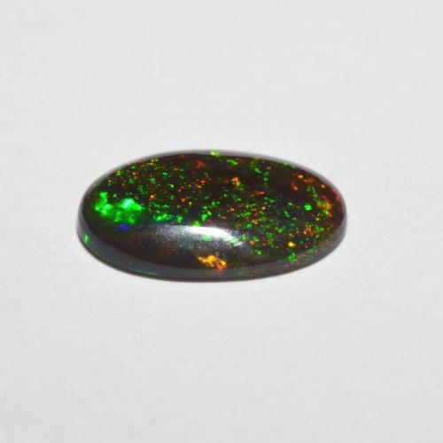 9,17 ctw natürlicher Mehrfarbig Schokoladenopal, Oval Schliff, Lichtdurchlässig
