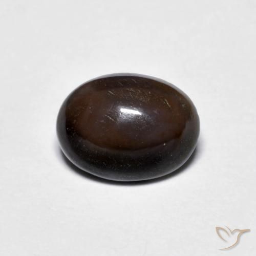 9,17 ctw natürlicher dunkelbraun Schokoladenopal, Oval, Lichtundurchlässig
