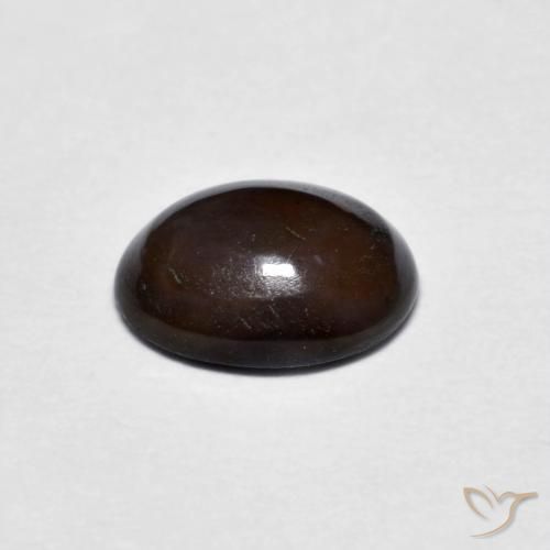 9,17 ctw natürlicher dunkelbraun Schokoladenopal, Oval, Lichtundurchlässig