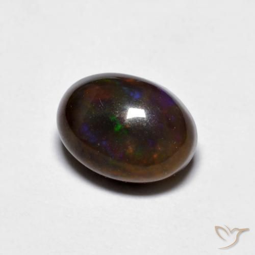 9,17 ctw natürlicher Mehrfarbig Schokoladenopal, Oval, Lichtundurchlässig