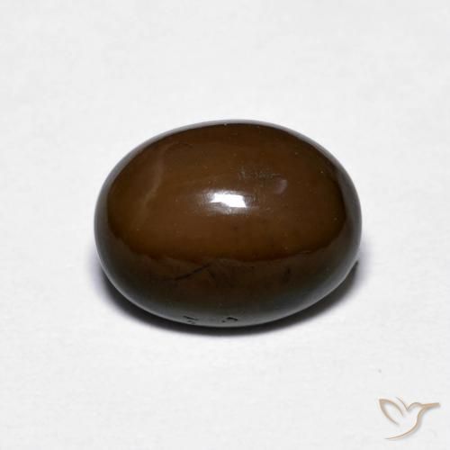 1.16ct Natürlicher Mittel braun Schokoladenopal, Oval, Lichtundurchlässig