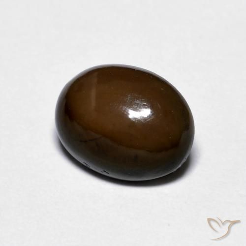 9,17 ctw natürlicher Mittel braun Schokoladenopal, Oval, Lichtundurchlässig