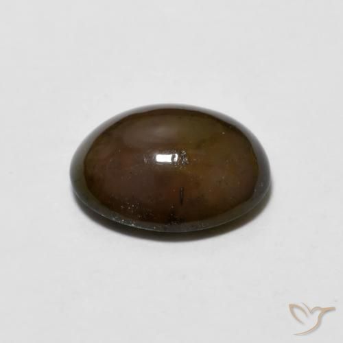 9,17 ctw natürlicher Zimtbraun Schokoladenopal, Oval, Lichtundurchlässig