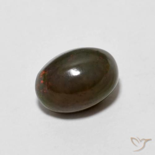 0.66ct Natürlicher gold-braun Schokoladenopal, Oval, Lichtundurchlässig