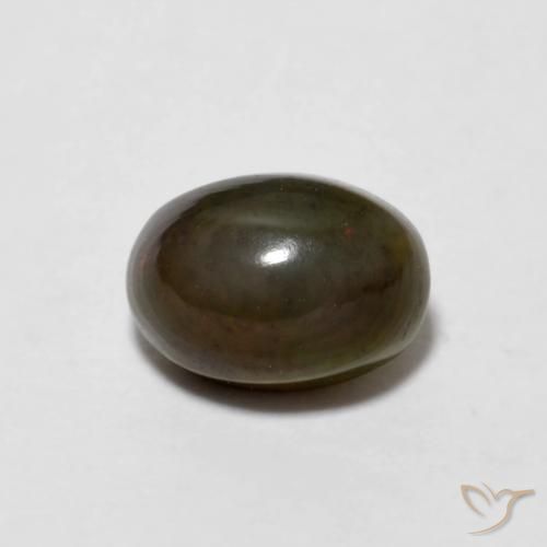 9,17 ctw natürlicher gold-braun Schokoladenopal, Oval, Lichtundurchlässig