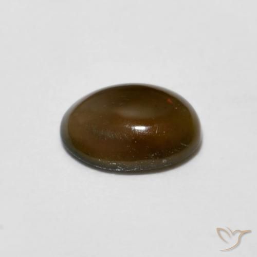 9,17 ctw natürlicher Warmes Braun Schokoladenopal, Oval, Lichtundurchlässig