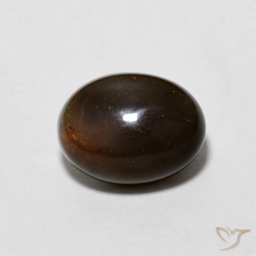 0.90ct Natürlicher Hickory Braun Schokoladenopal, Oval, Lichtundurchlässig