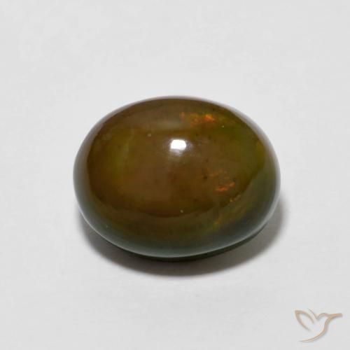 2.20ct Natürlicher Medium Dark-Brown Schokoladenopal, Oval, Lichtundurchlässig