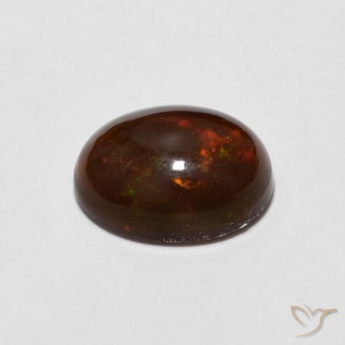 9,17 ctw natürlicher Mehrfarbig Schokoladenopal, Oval, Transparent
