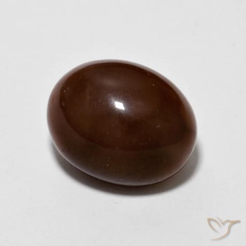 9,17 ctw natürlicher Pekannussbraun Schokoladenopal, Oval, Lichtundurchlässig