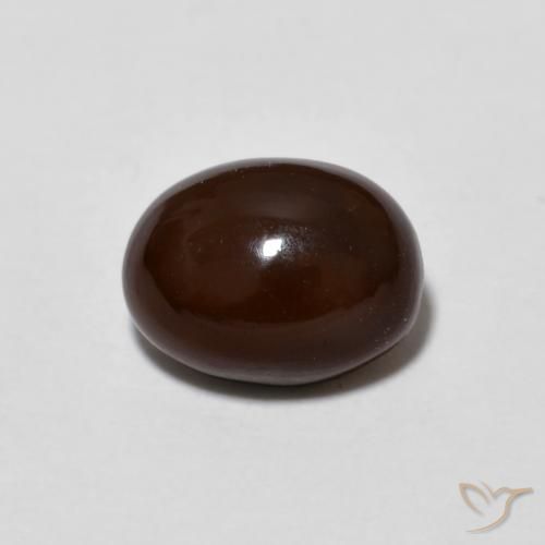 0.89ct Natürlicher Mehrfarbig Schokoladenopal, Oval, Lichtundurchlässig