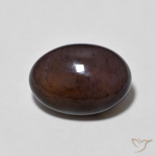 3.24ct Natürlicher Mehrfarbig Schokoladenopal, Oval, Lichtdurchlässig