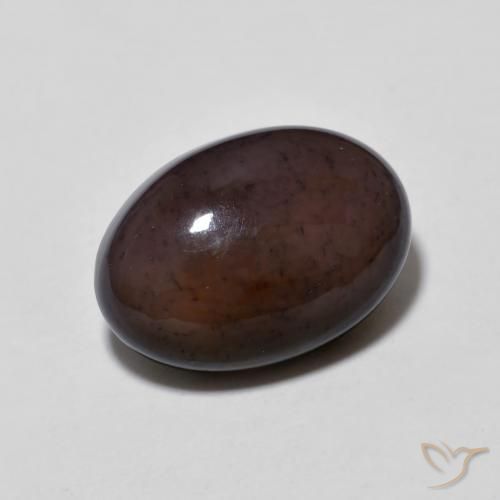 9,17 ctw natürlicher Mehrfarbig Schokoladenopal, Oval, Lichtdurchlässig