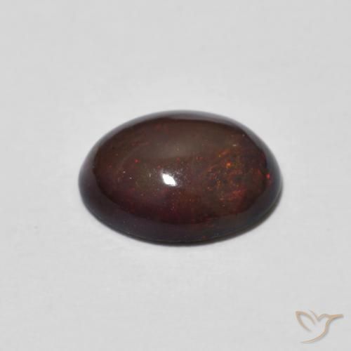 9,17 ctw natürlicher Mehrfarbig Schokoladenopal, Oval, Lichtdurchlässig