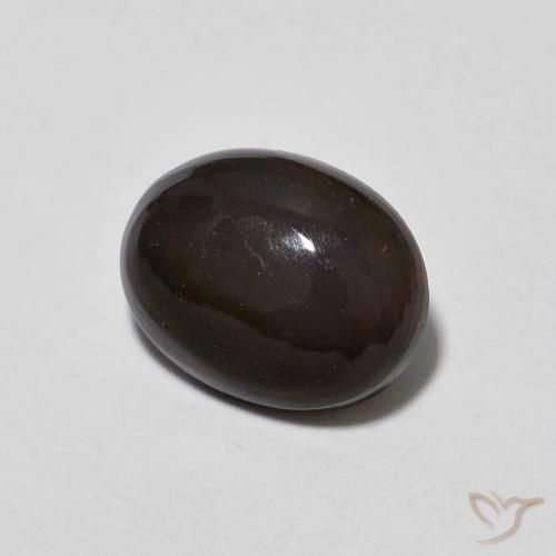 9,17 ctw natürlicher Mehrfarbig Schokoladenopal, Oval, Transparent