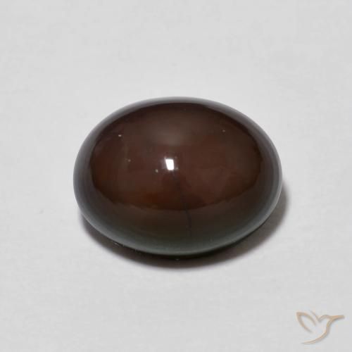 1.49ct Natürlicher Mehrfarbig Schokoladenopal, Oval, Lichtundurchlässig