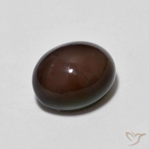 9,17 ctw natürlicher Mehrfarbig Schokoladenopal, Oval, Lichtundurchlässig