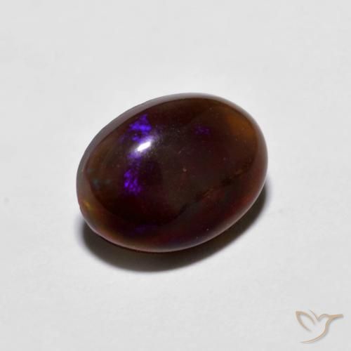 9,17 ctw natürlicher Mehrfarbig Schokoladenopal, Oval, Lichtundurchlässig