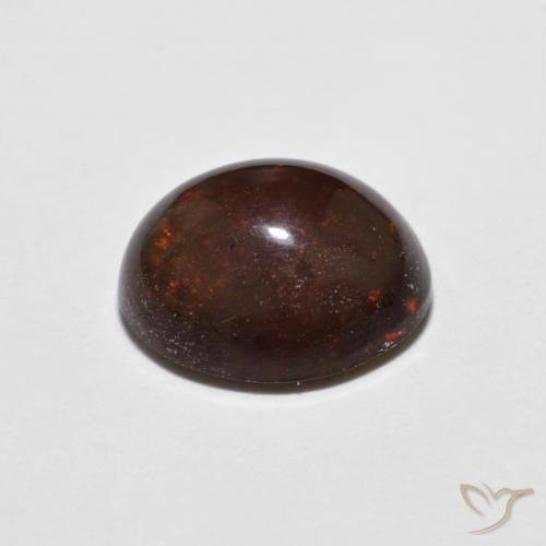 9,17 ctw natürlicher Mehrfarbig Schokoladenopal, Oval, Lichtundurchlässig