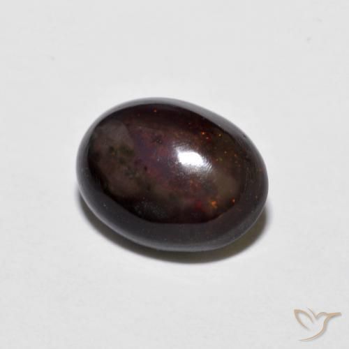 9,17 ctw natürlicher Mehrfarbig Schokoladenopal, Oval, Lichtundurchlässig