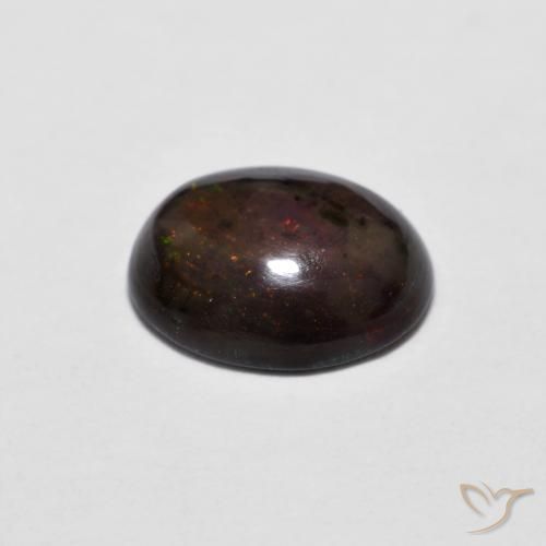 9,17 ctw natürlicher Mehrfarbig Schokoladenopal, Oval, Lichtundurchlässig