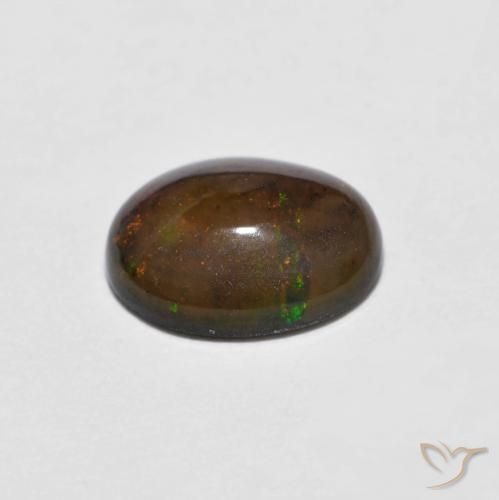 9,17 ctw natürlicher Mehrfarbig Schokoladenopal, Oval, Lichtundurchlässig