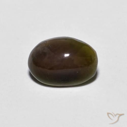 0.38ct Natürlicher Mehrfarbig Schokoladenopal, Oval, Lichtundurchlässig