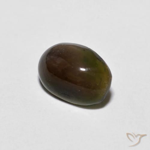9,17 ctw natürlicher Mehrfarbig Schokoladenopal, Oval, Lichtundurchlässig